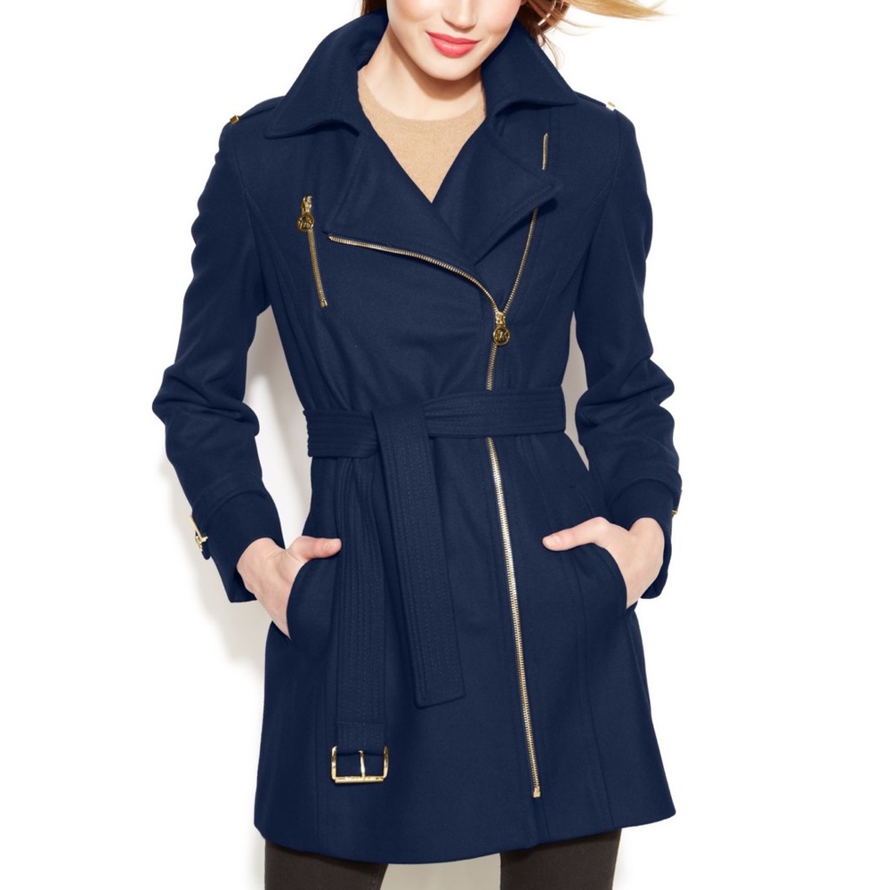 Navy Blue MK Coat